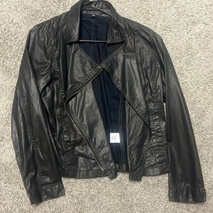 Women’s medium Eileen fisher faux leather jacket. Only tried on, never worn.